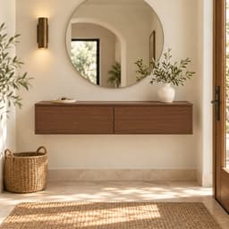 Console d'entrée noyer 90 cm — vue 2