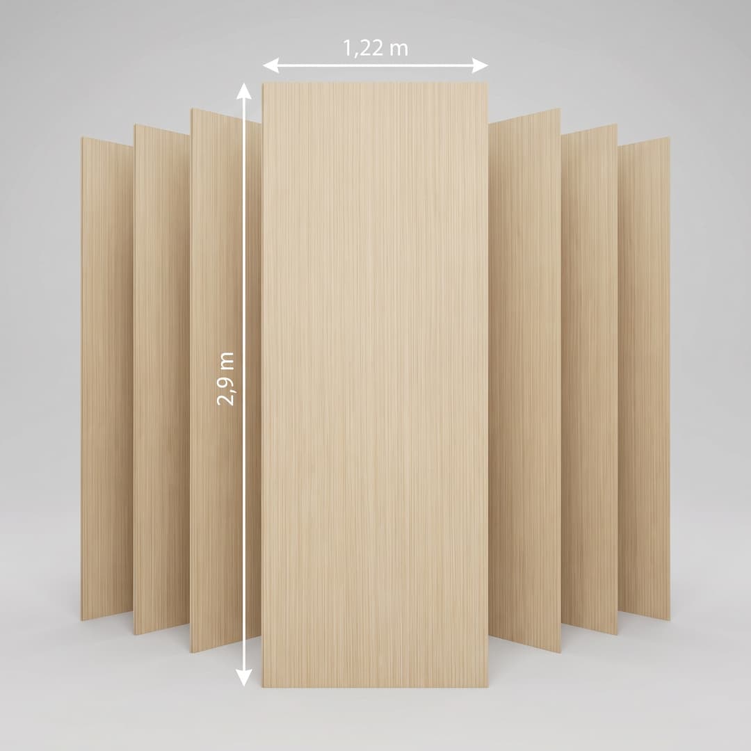Panneau PVC Chêne Clair — PVC & accessoires 8 mm × 1220 × 2900 mm