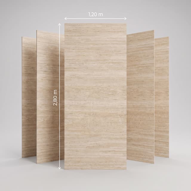 Flexible Stone Travertin Beige Grand Format — Flexible Stone