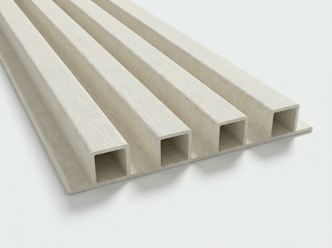Lame de bardage PVC Lin blanc — Lame de bardage PVC 17 cm × 2,90 m