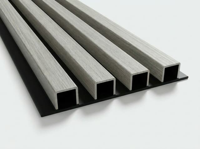 Lame de bardage PVC Chêne gris & noir — Lame de bardage PVC