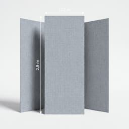 Panneau PVC Lin gris bleu clair — vue 1