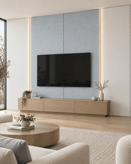 Panneau PVC Lin gris bleu clair — vue 6