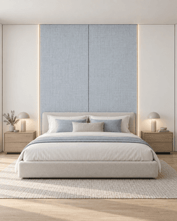 Panneau PVC Lin gris bleu clair — vue 5