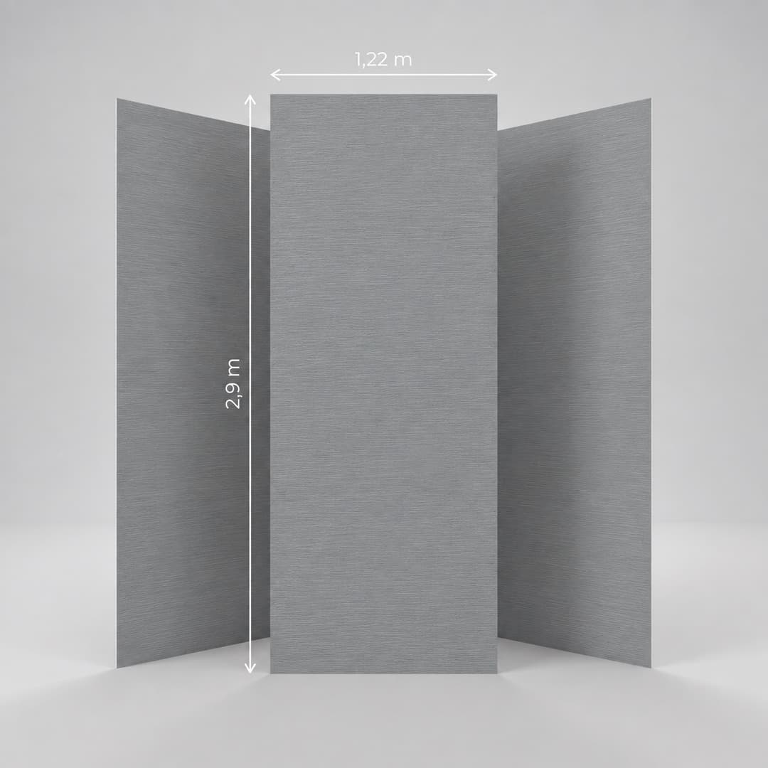 Panneau PVC Gris ardoise — Badil chipboard PVC 8 mm × 1220 × 2900 mm